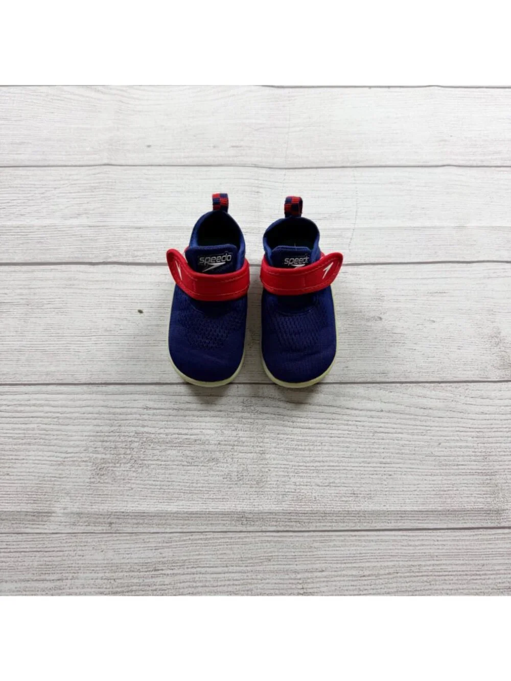 Speedo Kids Original Surfwalk Water Shoes Red Blue Slip On Small 5-6